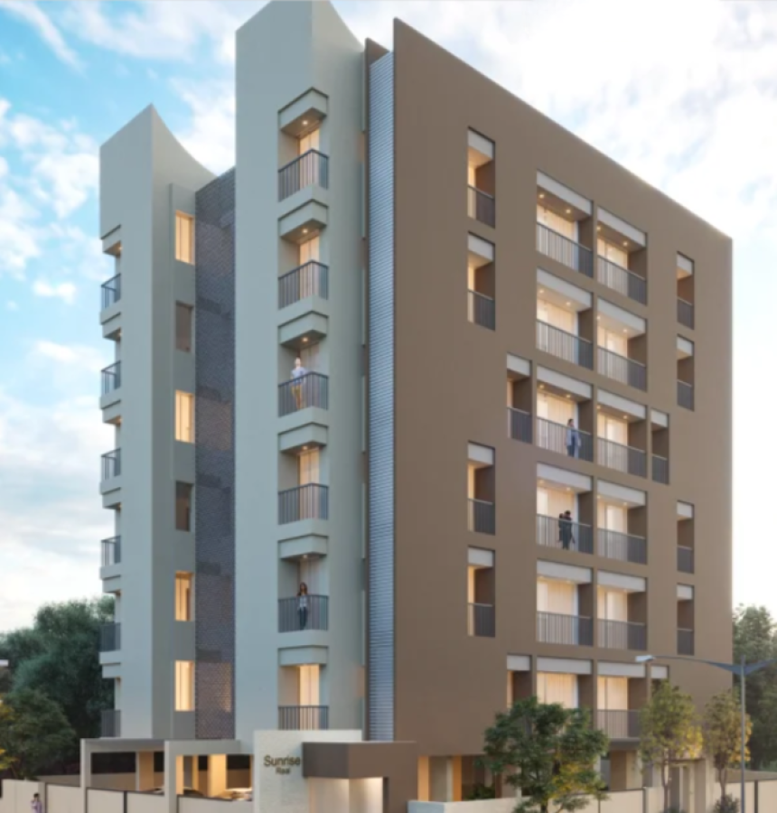 Sunrise Real – Modern 2 BHK Flats in the Heart of Ghanteshwar, Rajkot