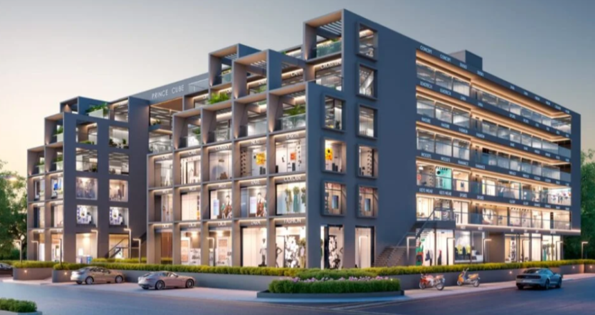 Prince Cube – Premium Shops, Showrooms, and Offices in the Heart of Gotri, Vadodara