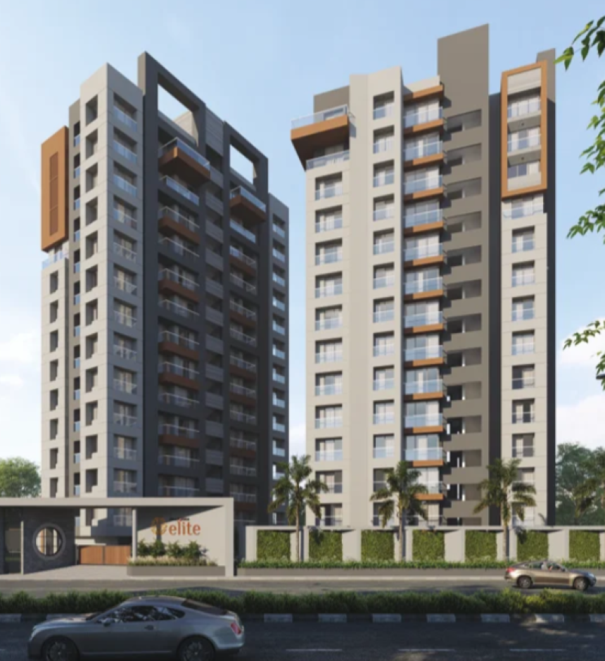 Prayosha Elite Tower A & B by Savani Developers – 2 & 3 BHK Apartments in Surat That Redefine Smart Urban Living