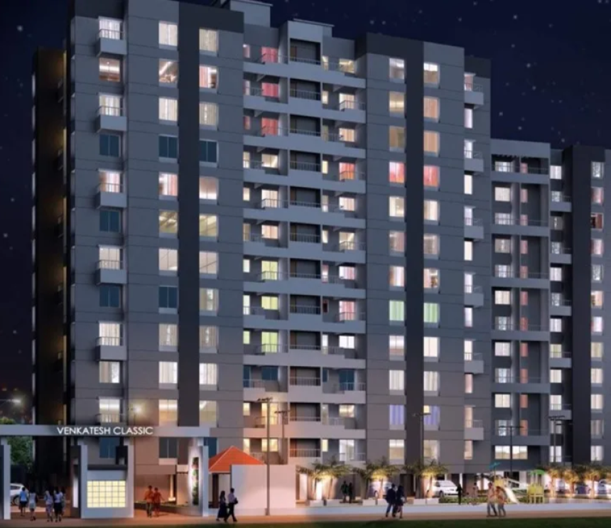 Affordable elegance awaits at Om Shriniwas Venkatesh Classic – 1 and 2 BHK apartments in the developing Handewadi area, Pune