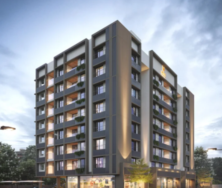 Meera Bellevue – Elegant 3 BHK Apartments in Gandhinagar