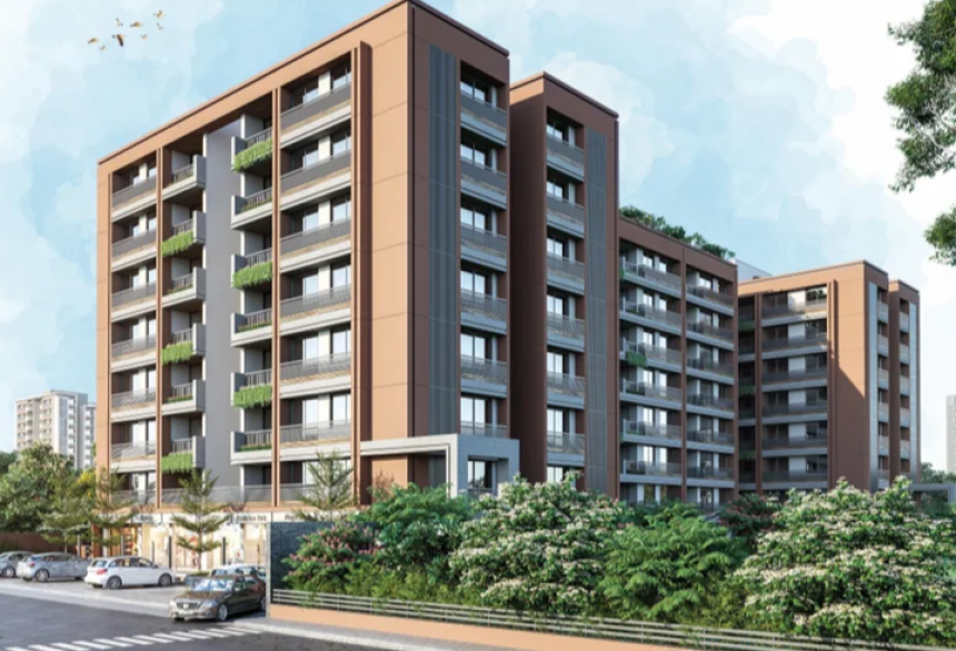 Chandraprabha Kedar Residency – Modern 2 & 3 BHK Apartments in Gandhinagar