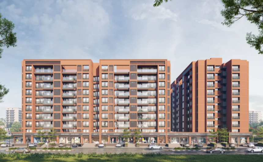 2 and 3 BHK Flats, Shops and Showrooms in Gandhinagar