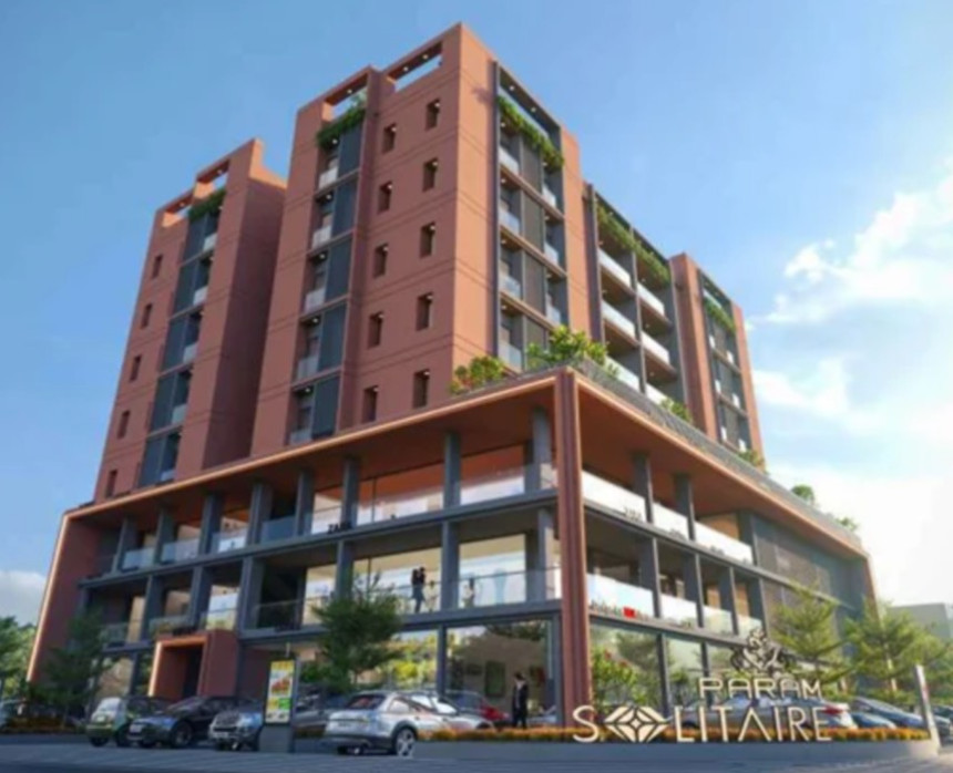 Param Solitaire – Premium 4 BHK Flats, Shops, Offices, and Showrooms in Vadodara