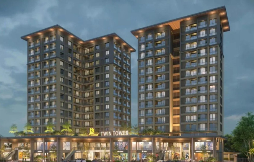 Darshanam Twin Tower, Baroda – Luxury Living Meets Thriving Business