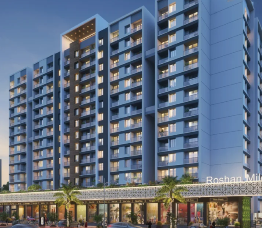 Explore Contemporary 2 BHK Apartments in Pimpri Chinchwad, Pune at Roshan Milestone