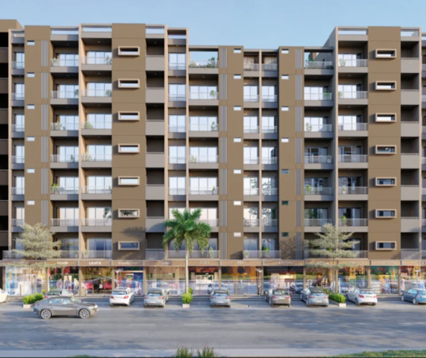 2 and 3 BHK Apartments, Shops and Showrooms Modhera Road